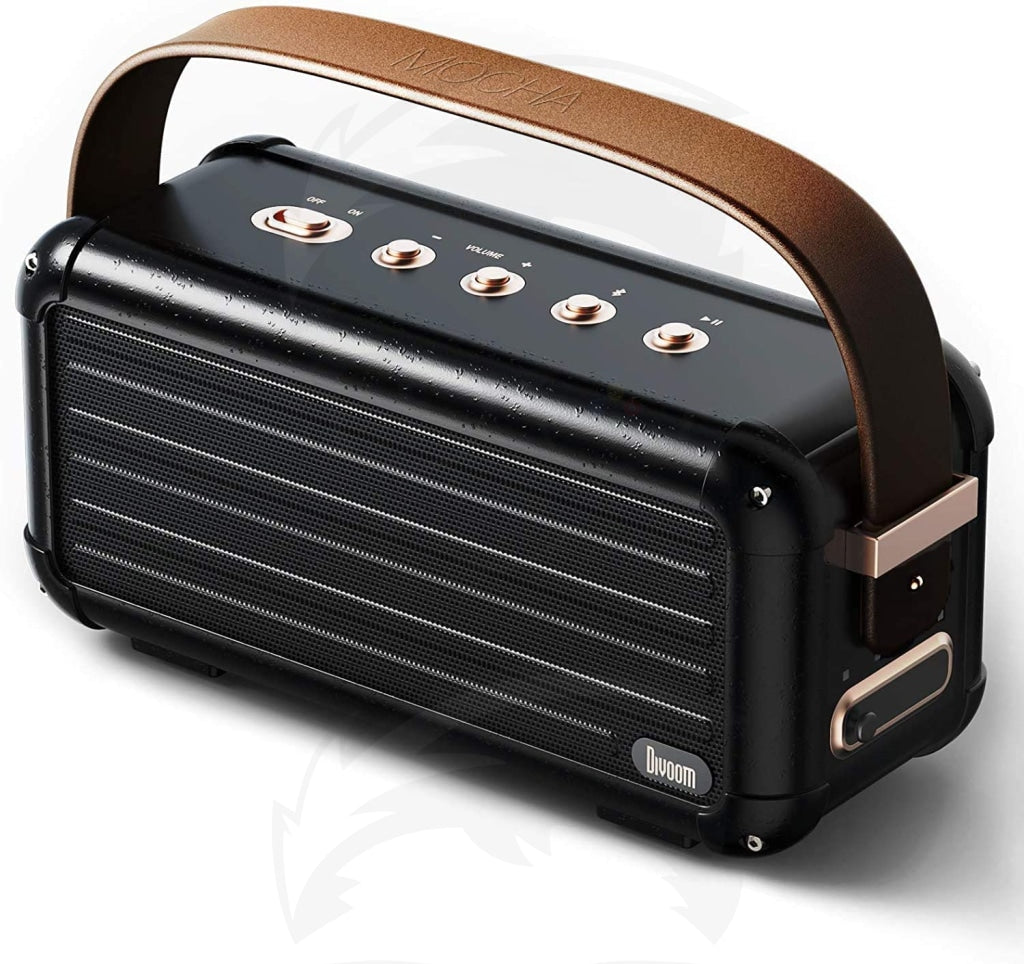Divoom Mocha Retro Portable Bluetooth Speaker (Black)