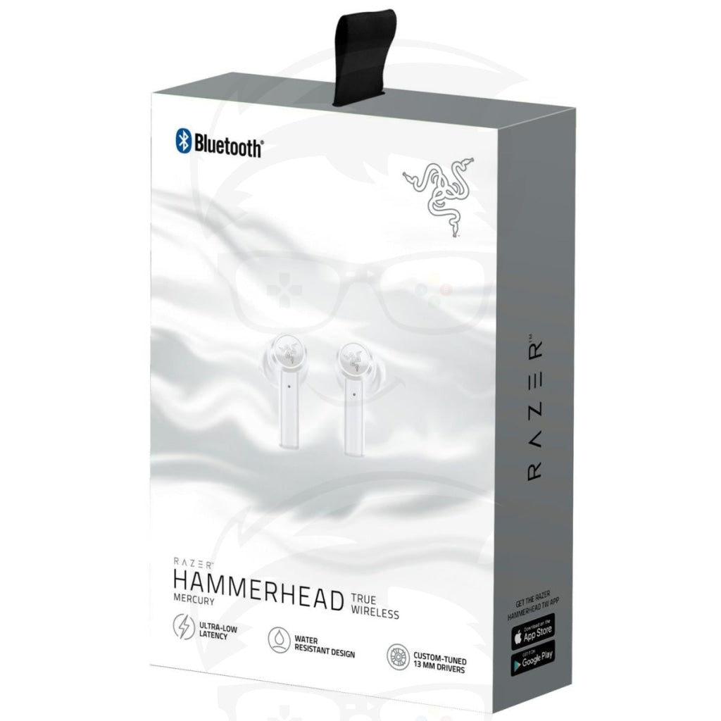 Razer Hammerhead True Wireless Bluetooth Earbuds Mercury White