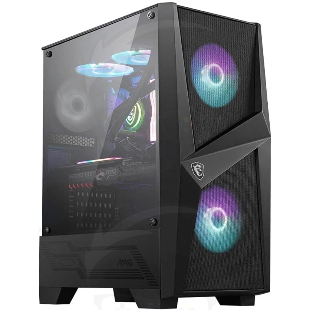MSI MAG FORGE 100R Tempered Glass Mid-Tower Gaming  Case