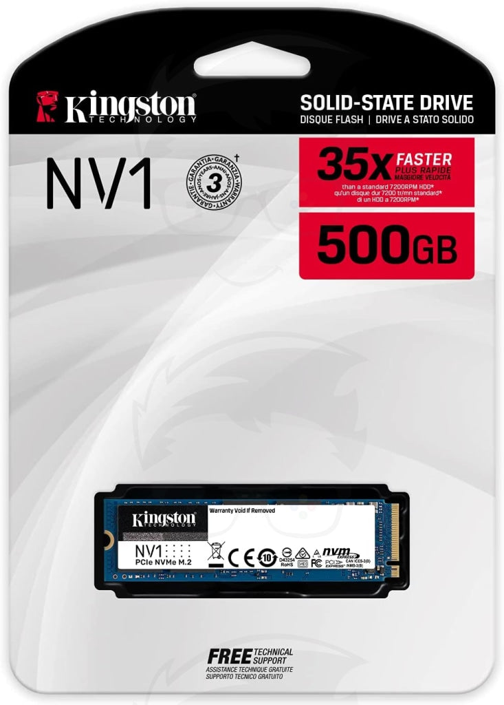 Kingston NV1 500G M.2 2280 NVMe PCIe Internal SSD