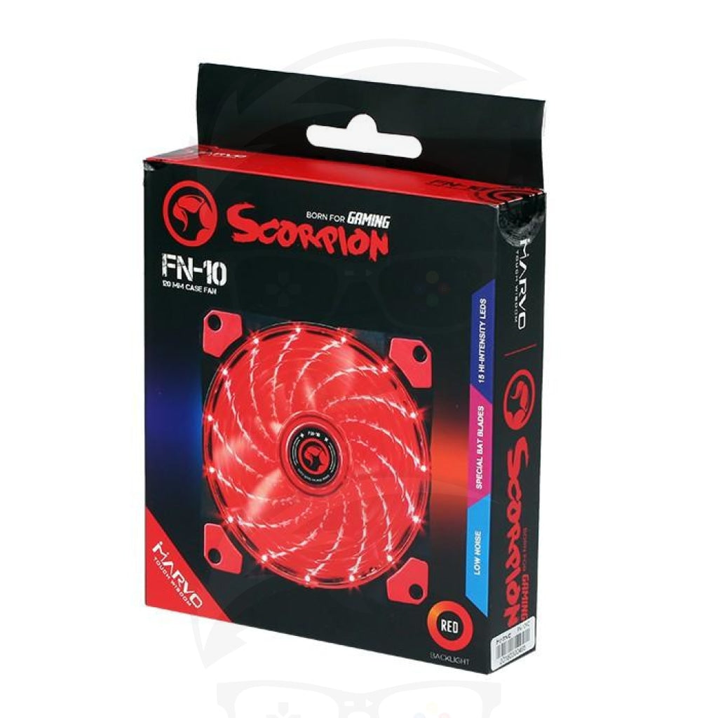 MARVO FN-10 Fan - RED MARVO FN-10 Fan - RED