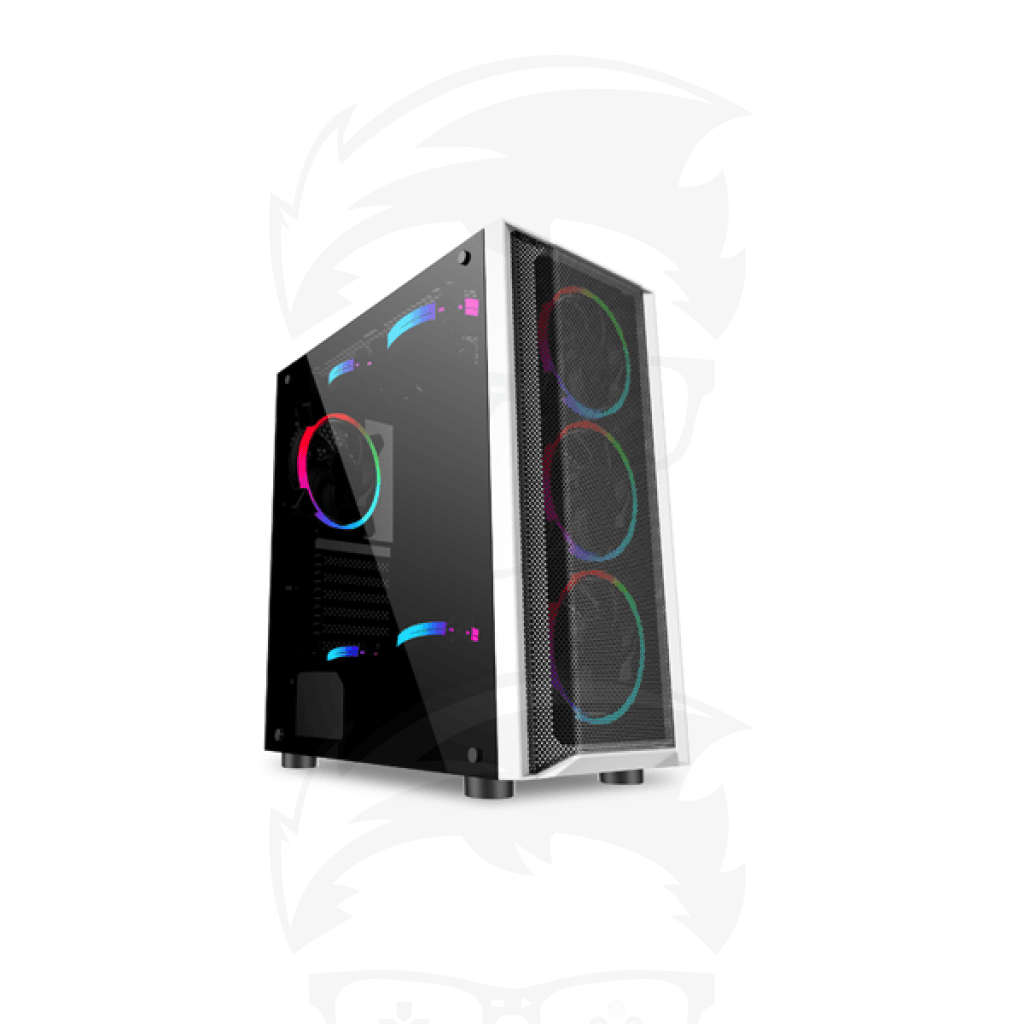 SATE K381 GAMING CASE ( BLACK / WHITE )