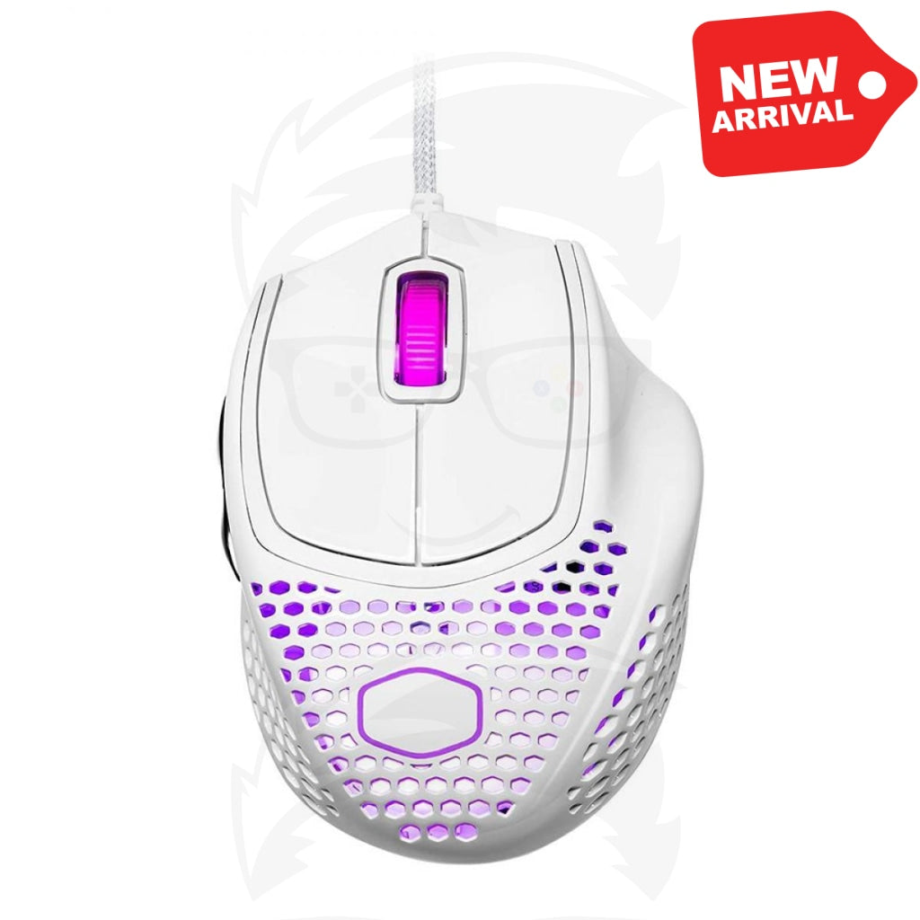 Cooler Master MM720 Matte White RGB Claw Grip Lightweight Mouse
