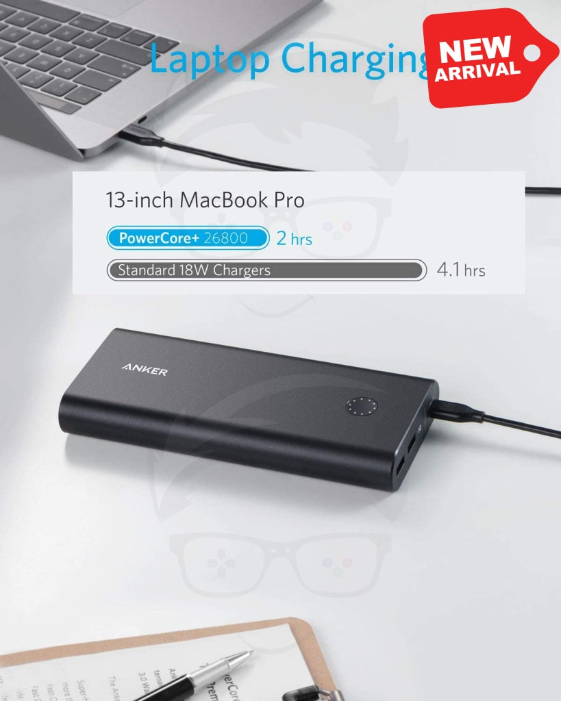Anker PowerCore+ 26800mAh PD 45W with 60W PD Charger