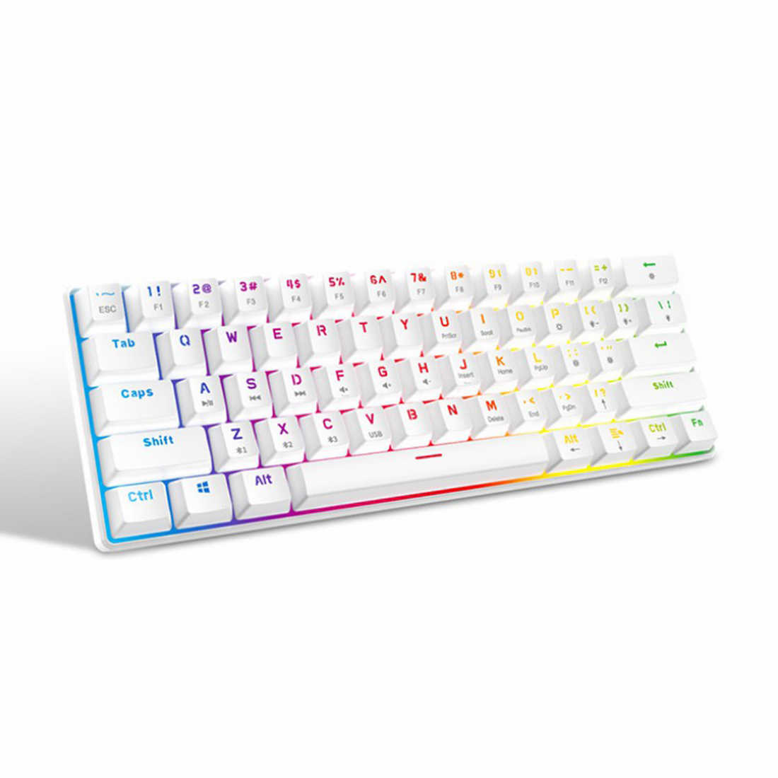 S61 GAMING KEYBOARD 60% (BLACK/WHITE)