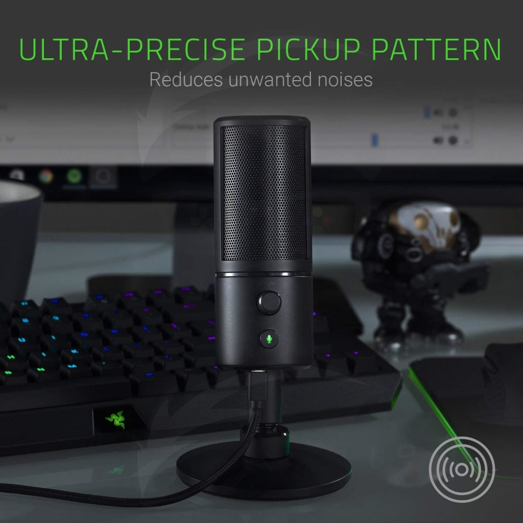 Razer Seiren X Usb Streaming Microphone - [Professional Grade][Built-In Shock Mount][Supercardiod