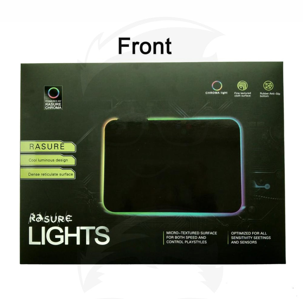 Rasure Flashing Lighting Mouse Pads Rgb Blank Mousepad