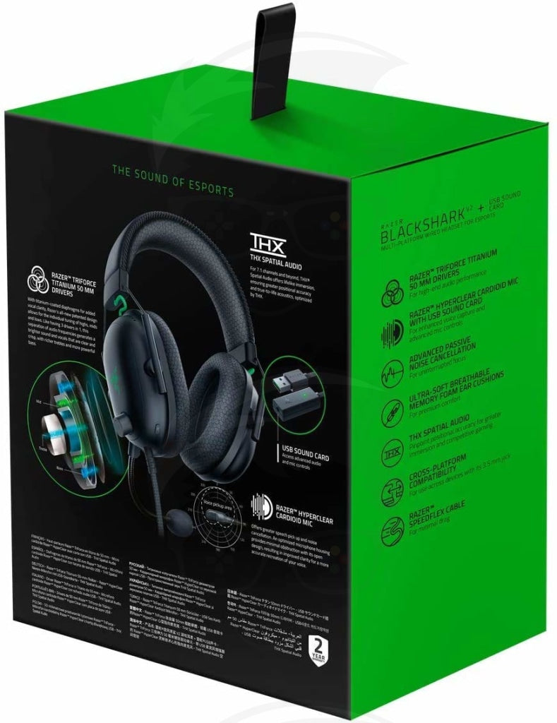 Razer Blackshark V2 Gaming Headset Special Edition + USB Sound Card