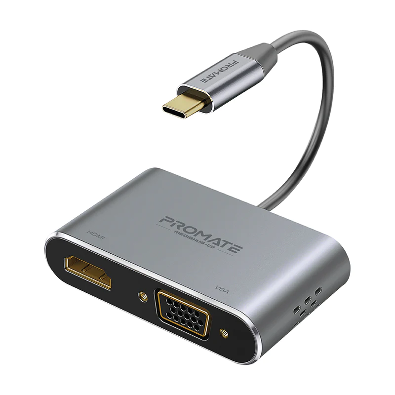 PROMATE MEDIAHUB-C2 High Definition USB-C Display Adapter