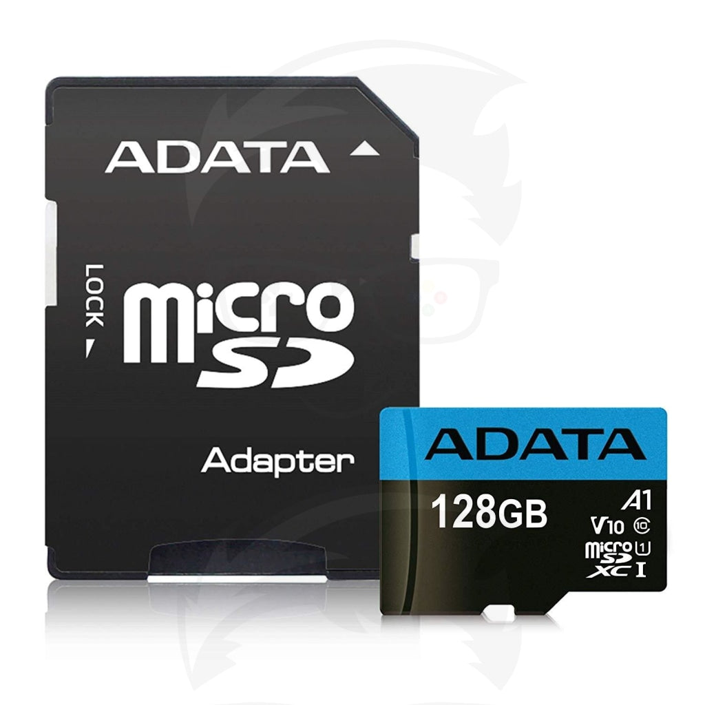 Adata Premier 128Gb Microsdhc/sdxc Uhs-I Class 10 V10 A1 Memory Card With Adapter Read Up To 100