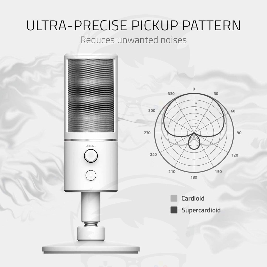 Razer Seiren X USB Streaming Microphone Mercury - WHITE