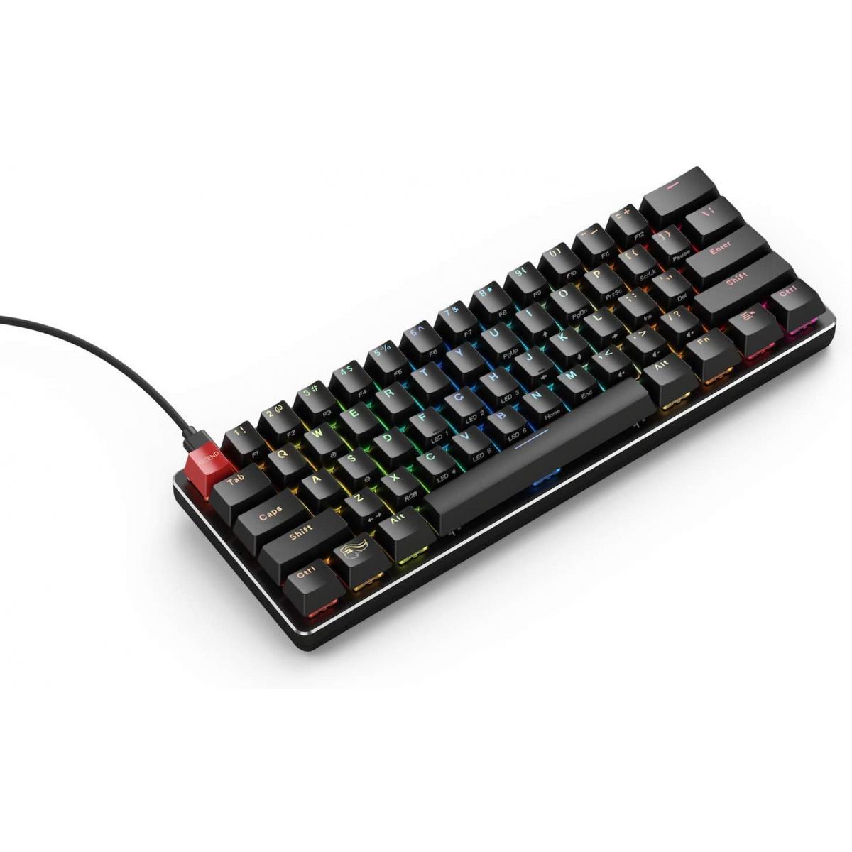 GLORIOUS GMMK COMPACT Mechanical Gaming Keyboard (BLACK/SILVER) 60%