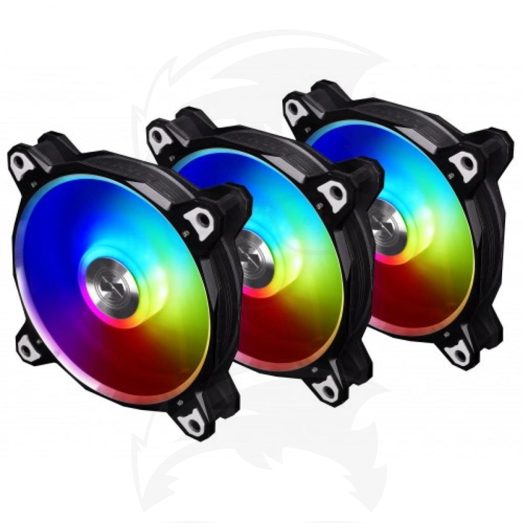 LIAN LI Bora RGB 120mm , 3 Fans Pack - Silver/Black/White