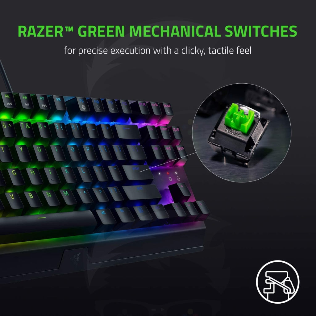 Razer BlackWidow V3 Tenkeyless - Green Switch Gaming Mechanical keyboard
