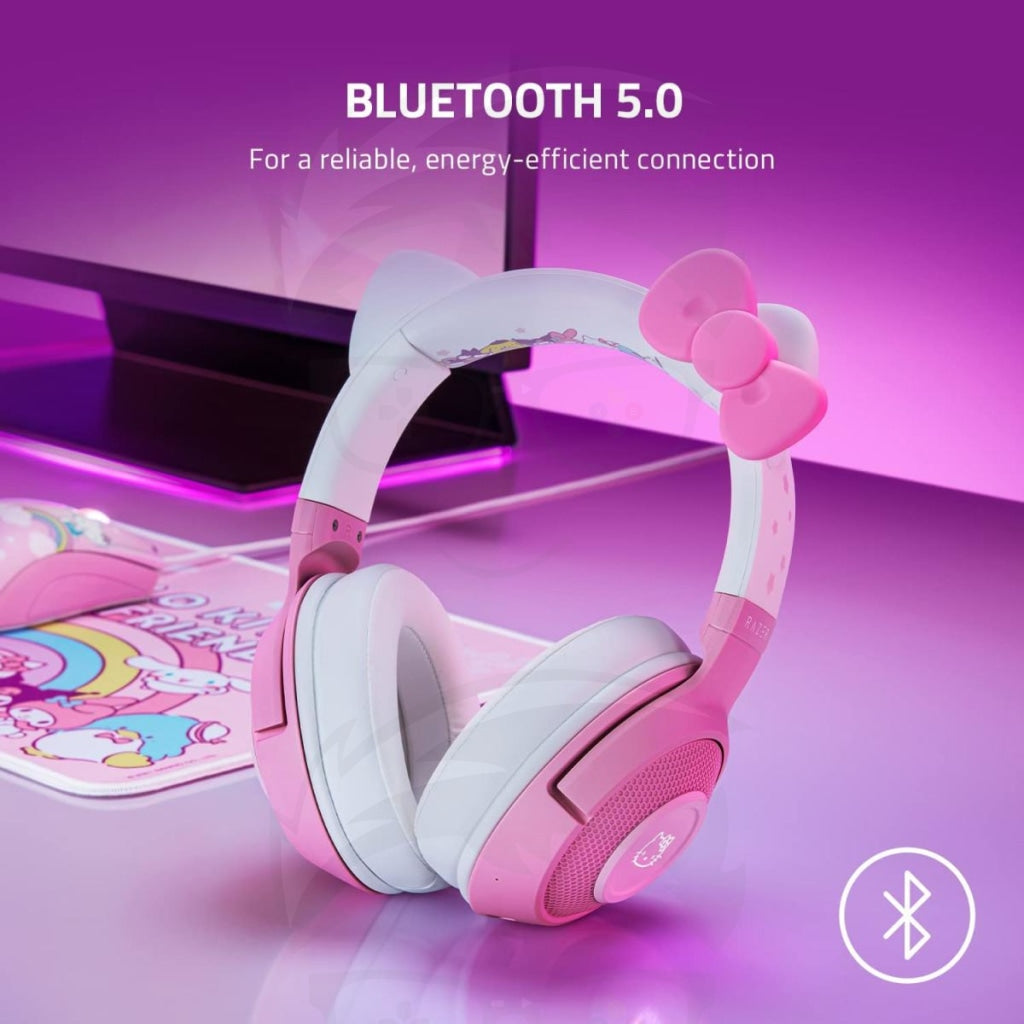 Razer Kraken BT Hello Kitty & Friends Edition Bluetoothe Chroma RGB - Quartz Pink