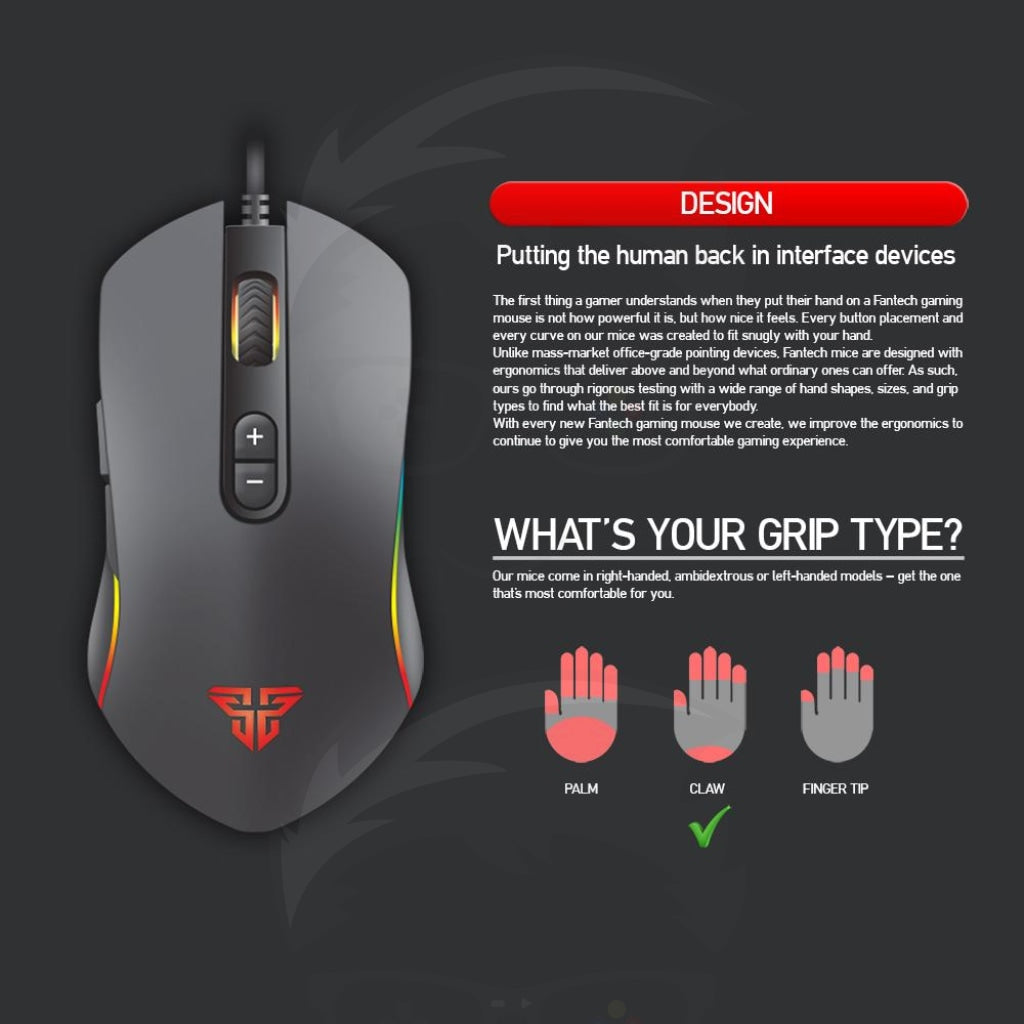 Fantech X9 Thor Macro Rgb Gaming Mouse