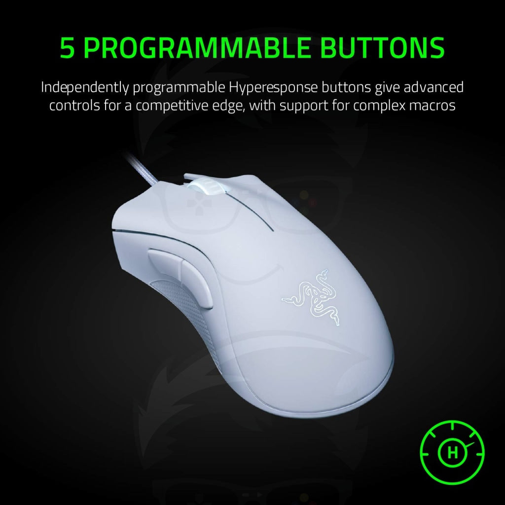 Razer DeathAdder Essential White Edition Wired Gaming Mouse