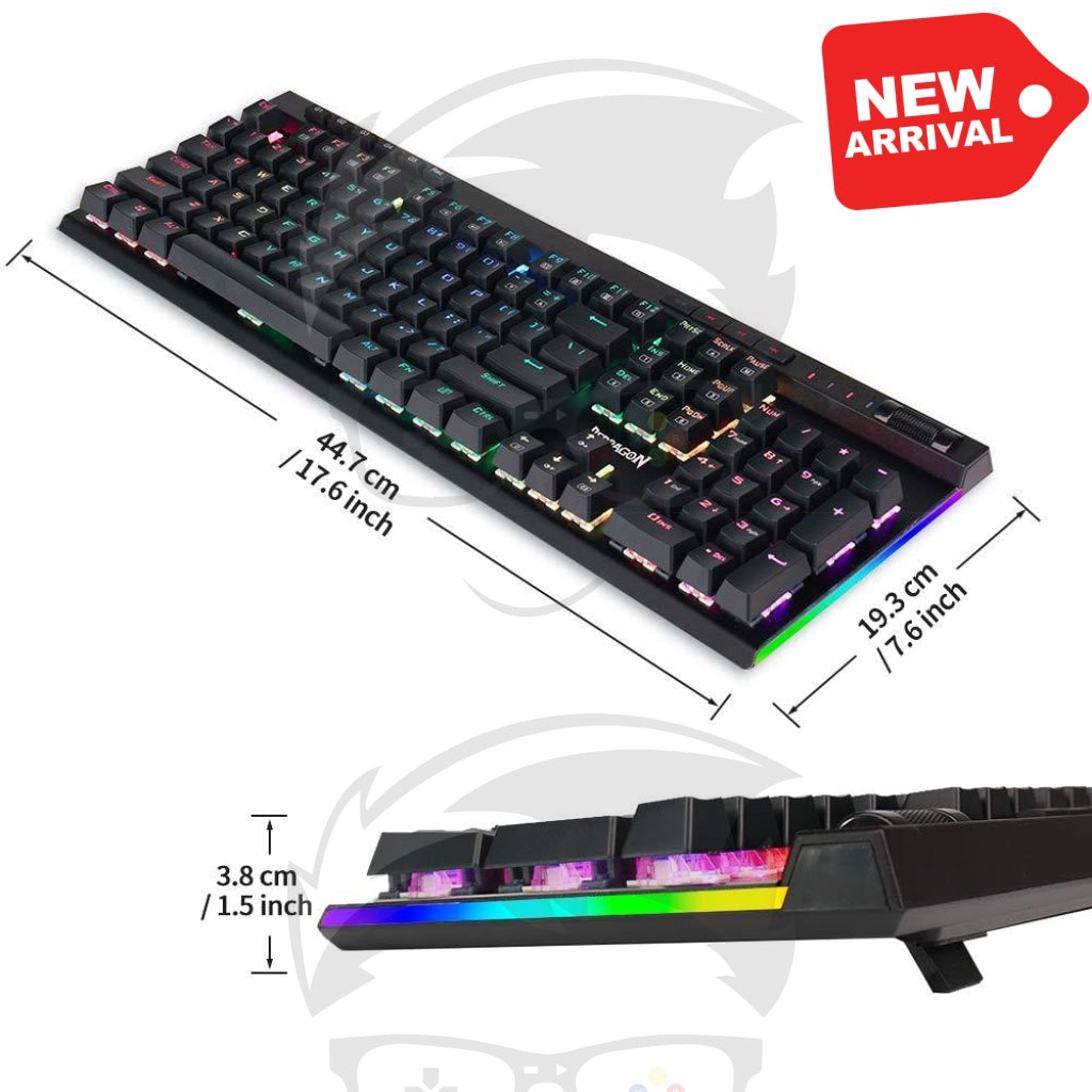 Reddragon Vata Rgb Led Backlit Mechanical Gaming Keyboard