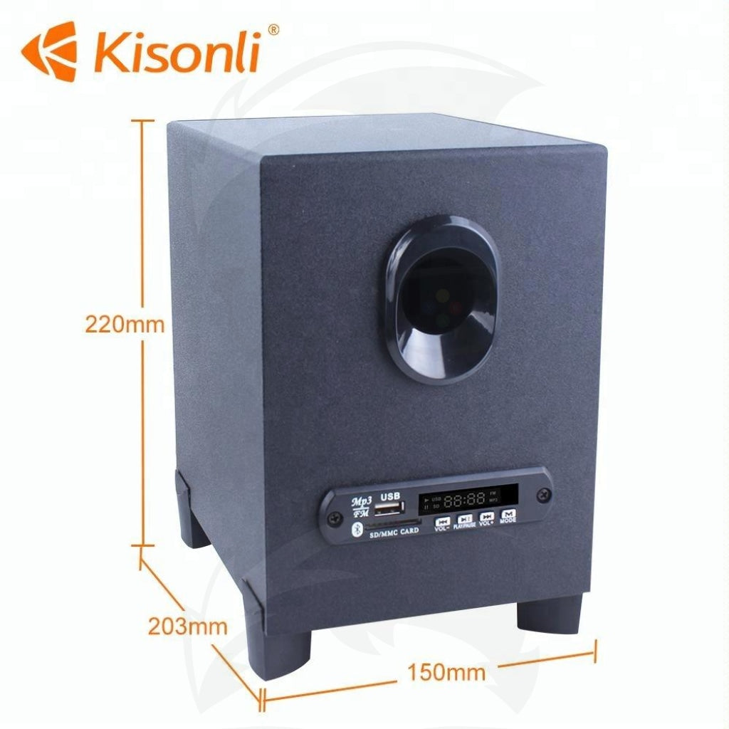 Kisonli Tm-6000U Usb 2.1 Multimedia Bt Speaker (Black)