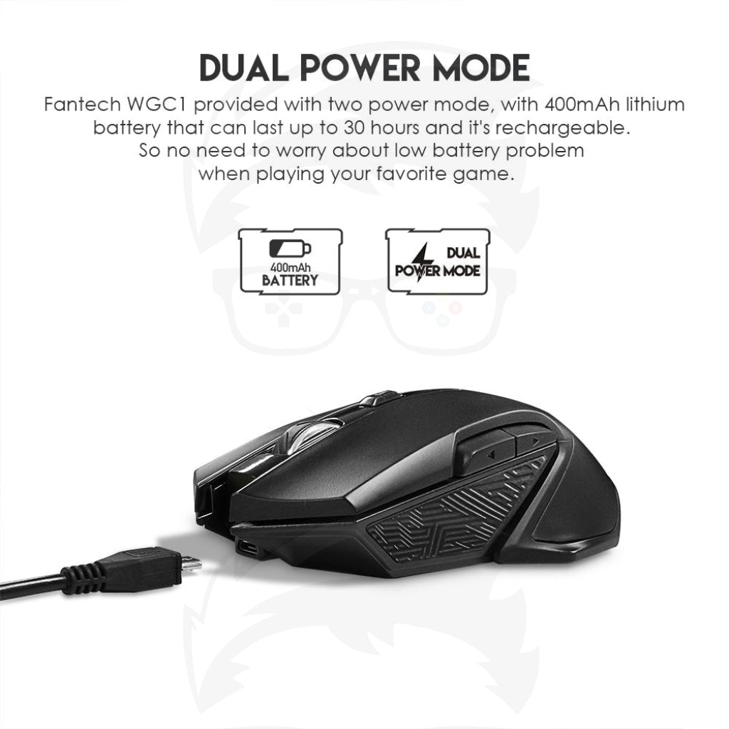 FANTECH WGC1 VENOM WIRELESS GAMING MOUSE