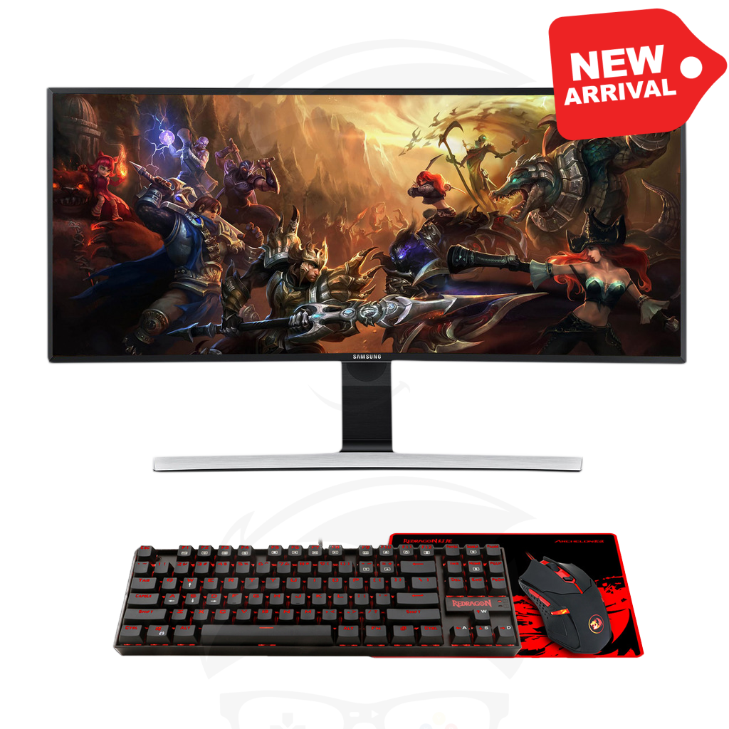 Redragon Gaming Keyboard And Mouse Plus Pad Combo K552-Ba-Uk Red Rgb Led Backlit 87 Key Mechanical