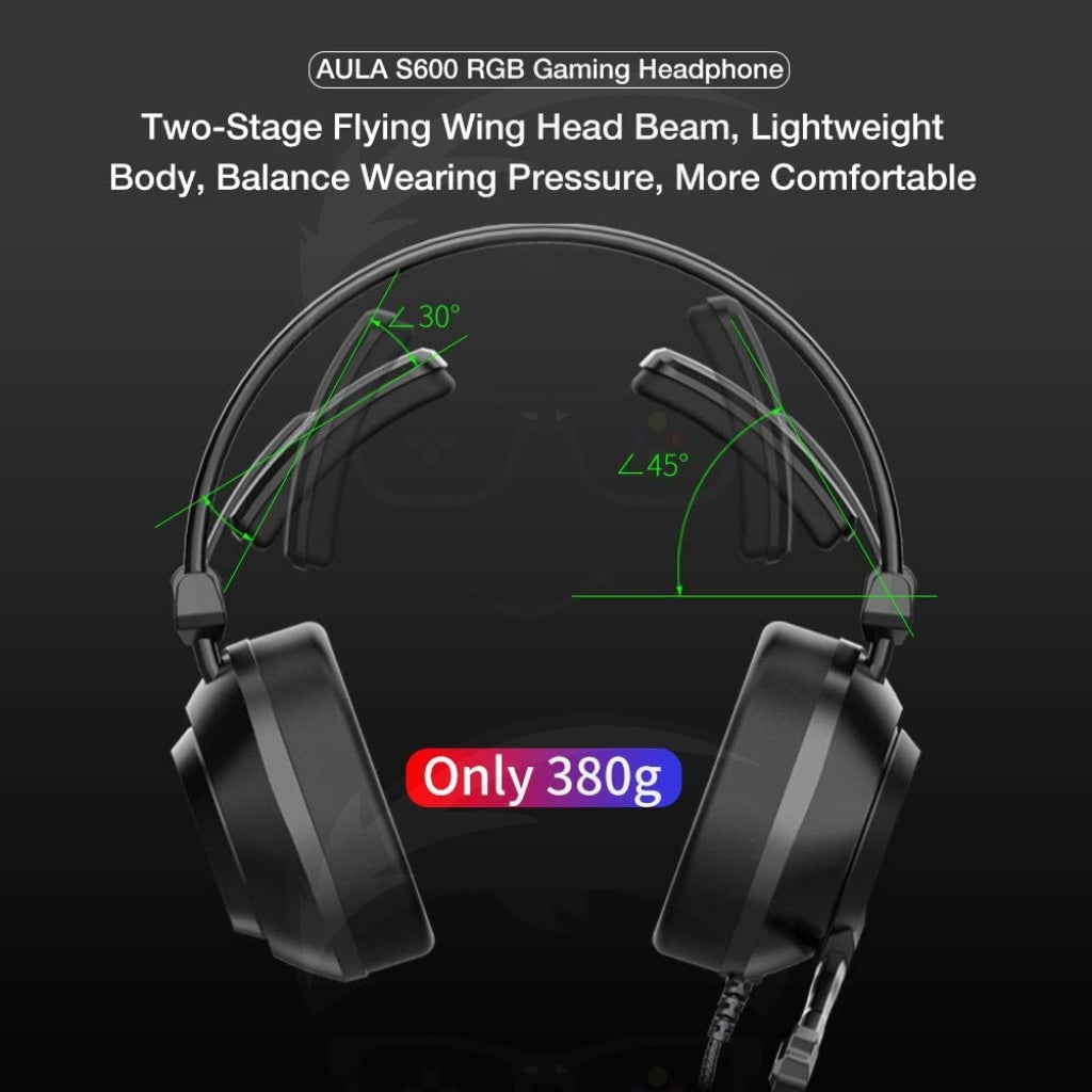 AULA S600 Gaming Headset 7.1