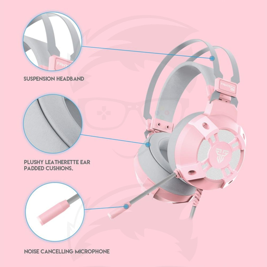 FANTECH HG11 SAKURA CAPTAIN 7.1 HEADSET PINK