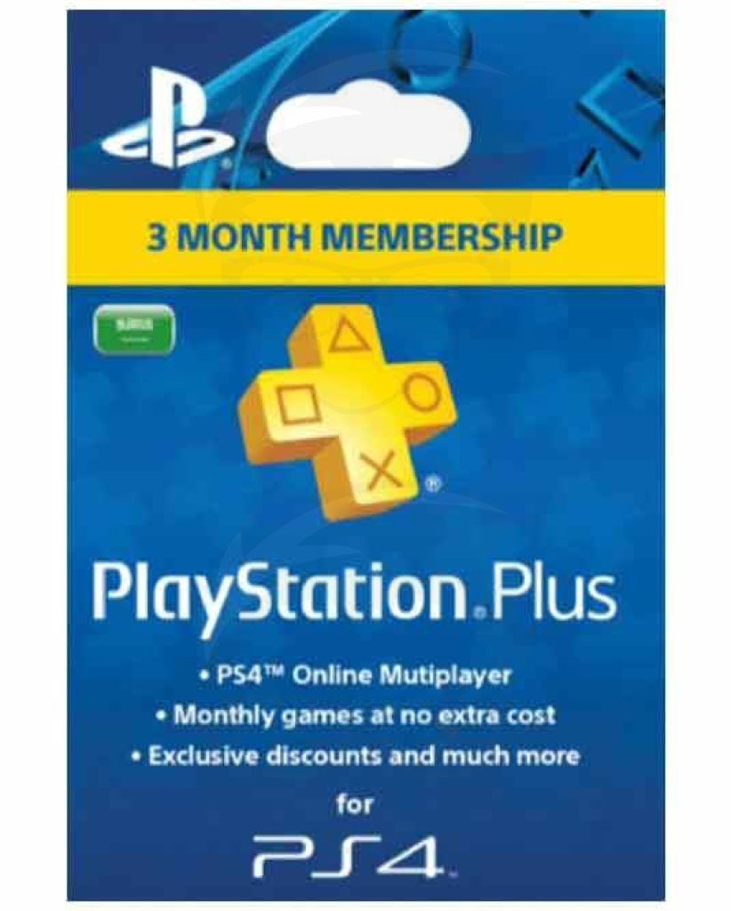 Playstation Plus 3 Months Membership Card (Ksa)