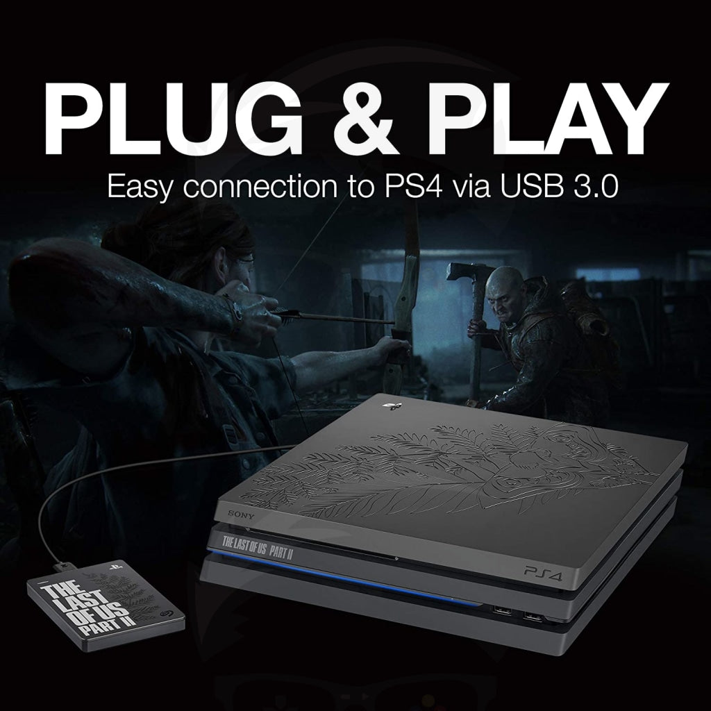 Seagate Game Drive for PS4, Last of Us II, 2 TB - External Hard Drive, USB 3.0, Compatible with PS4 and PS5