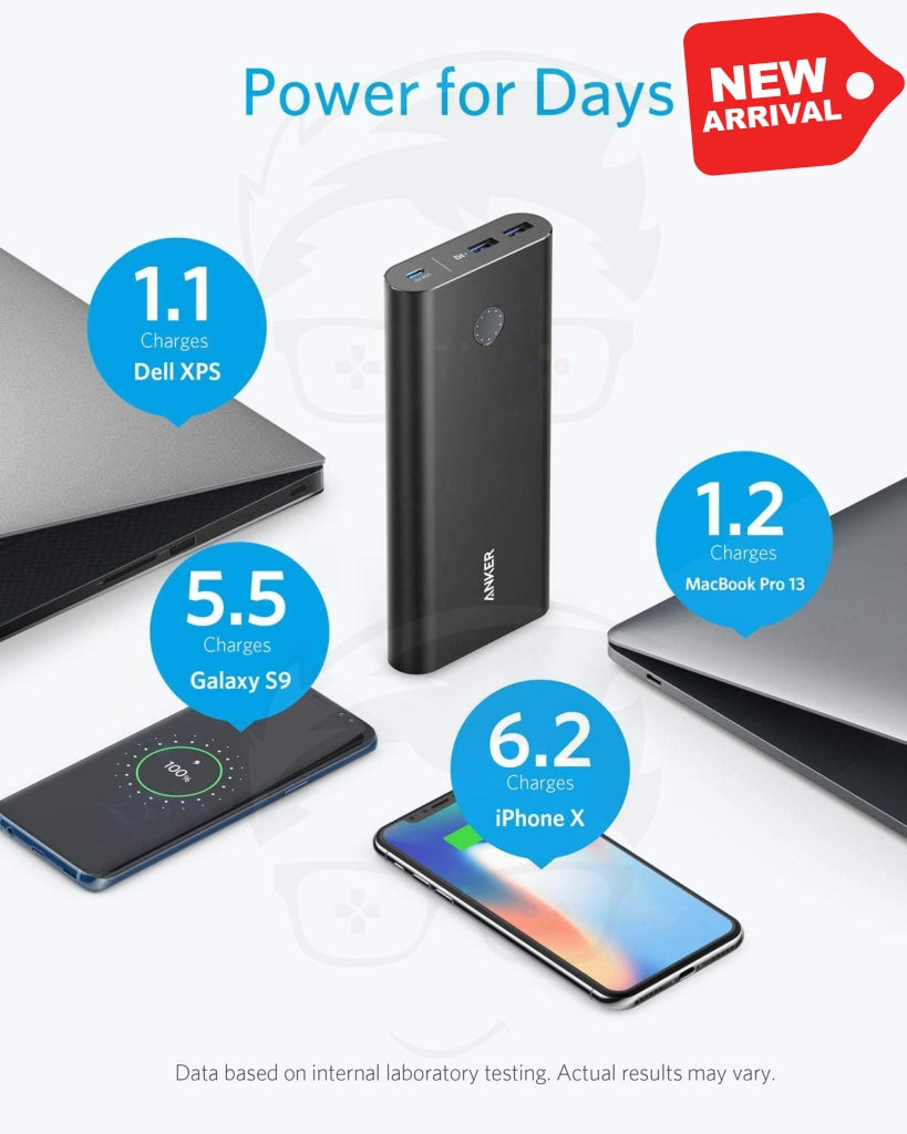 Anker PowerCore+ 26800mAh PD 45W with 60W PD Charger