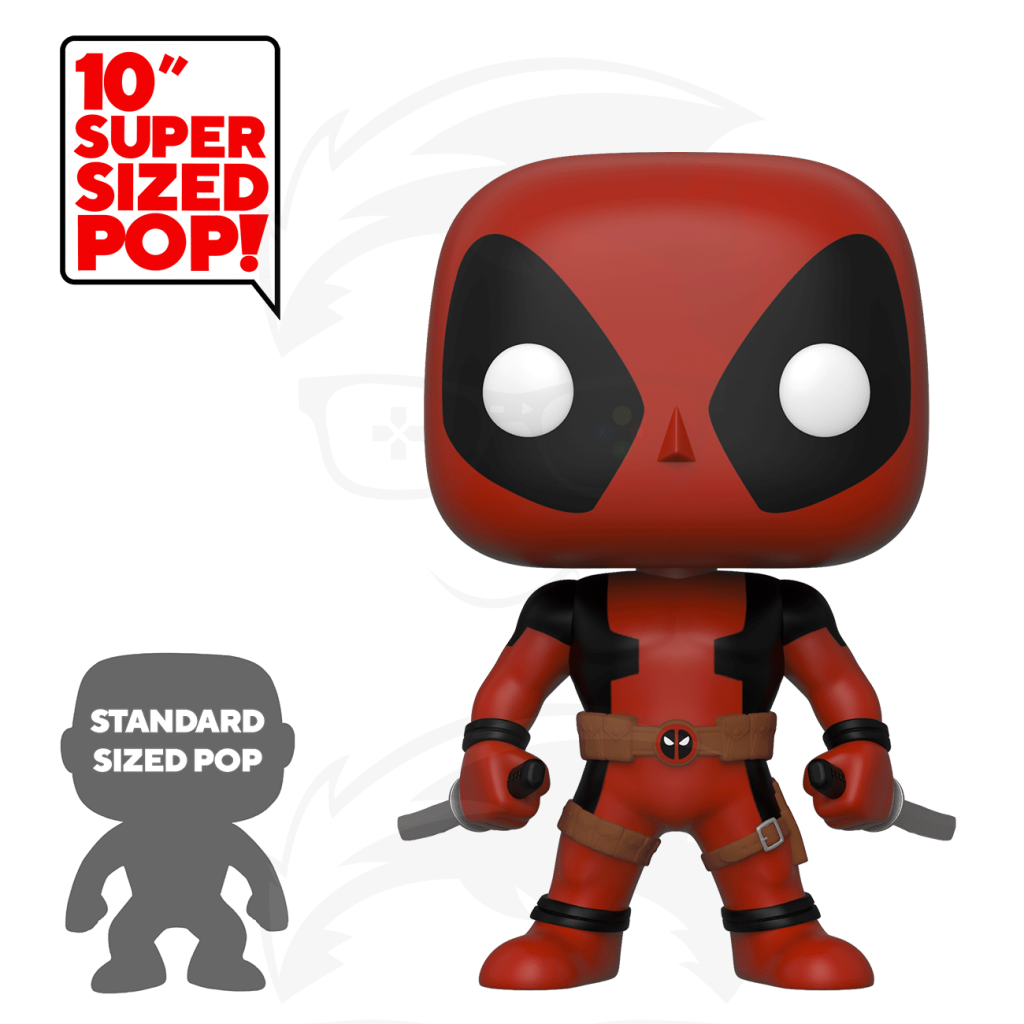 Pop! Marvel: Deadpool W/swords(Red) (10 Inch) (Exc)