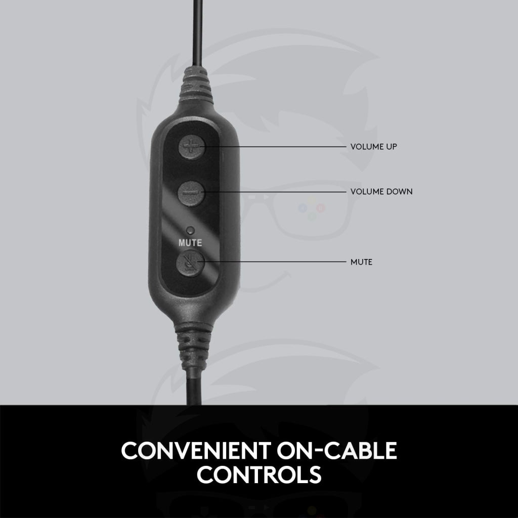 Logitech 960 USB Noise-cancelling w/ Mute Button Stereo Headset