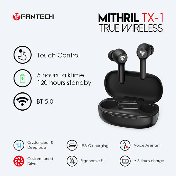 Fantech TX-1 MITHRIL 5.0 Wireless Earphones