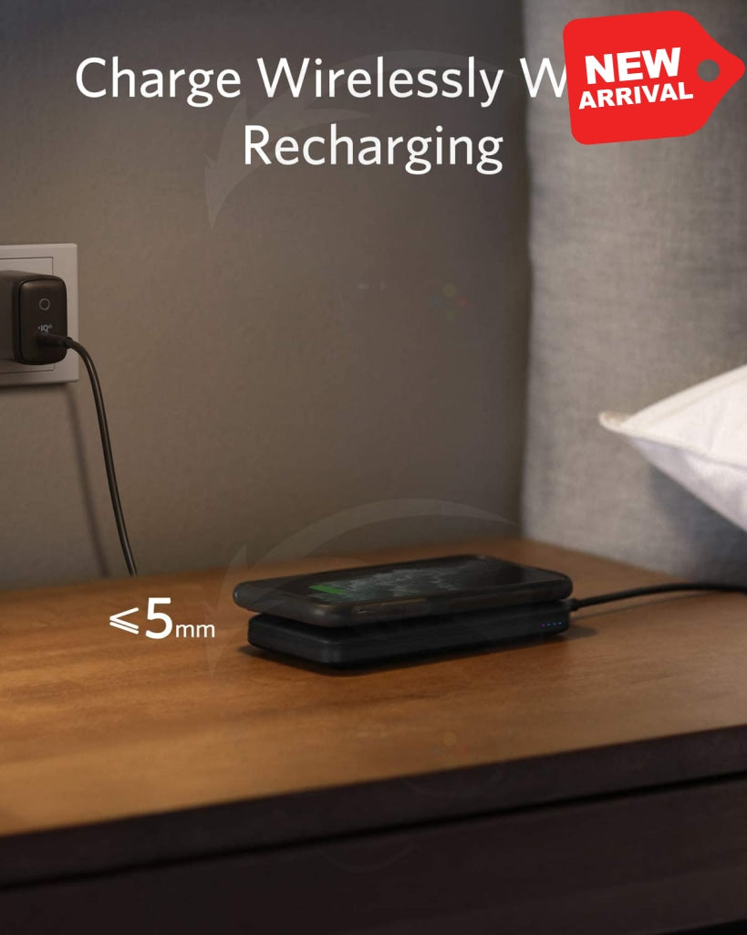 Anker Wireless Power Bank, PowerCore 10,000mAh Portable Charger with USB-C