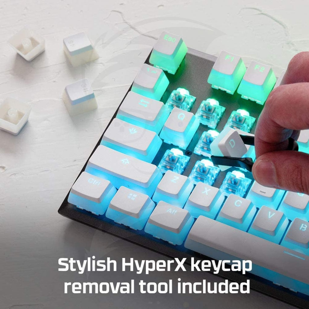 HyperX Pudding Keycaps - (White/black)