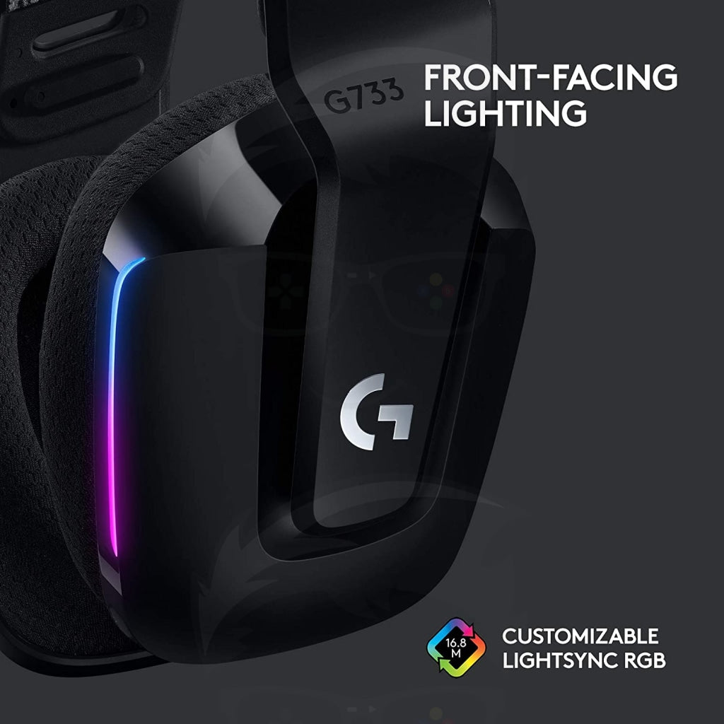 Logitech G733 Lightspeed Wireless Black Gaming Headset