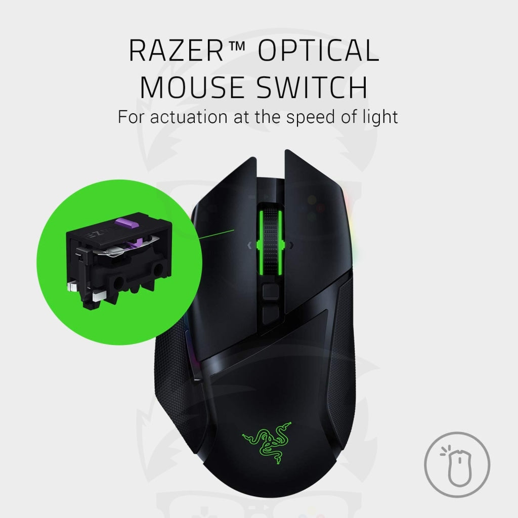 Razer Basilisk Ultimate Wireless Gaming Mouse with 11 Programmable Buttons