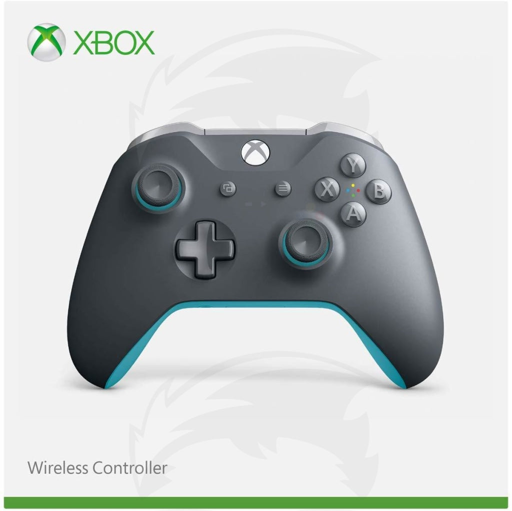 Microsoft Official Xbox Grey And Blue Wireless Controller - One