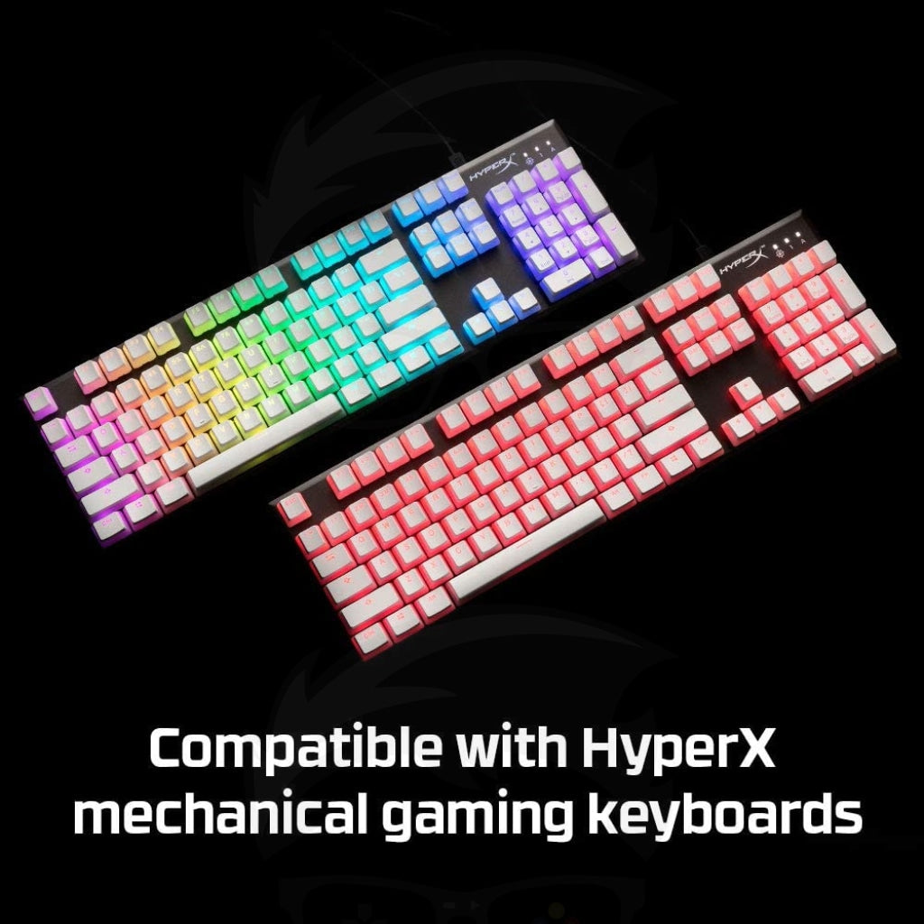 HyperX Pudding Keycaps - (White/black)