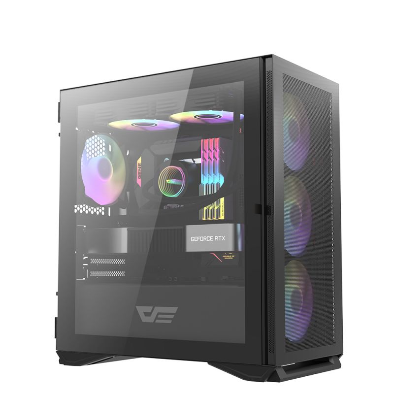 DARKFLASH DLM200 Black M-ATX PC GAMING CASE