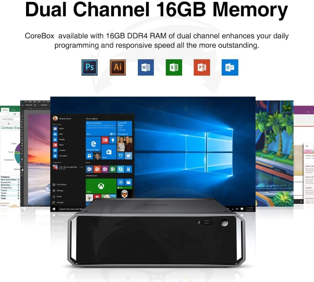CHUWI CoreBox Mini PC, Win10 Mini DesktopCore i5-8259U