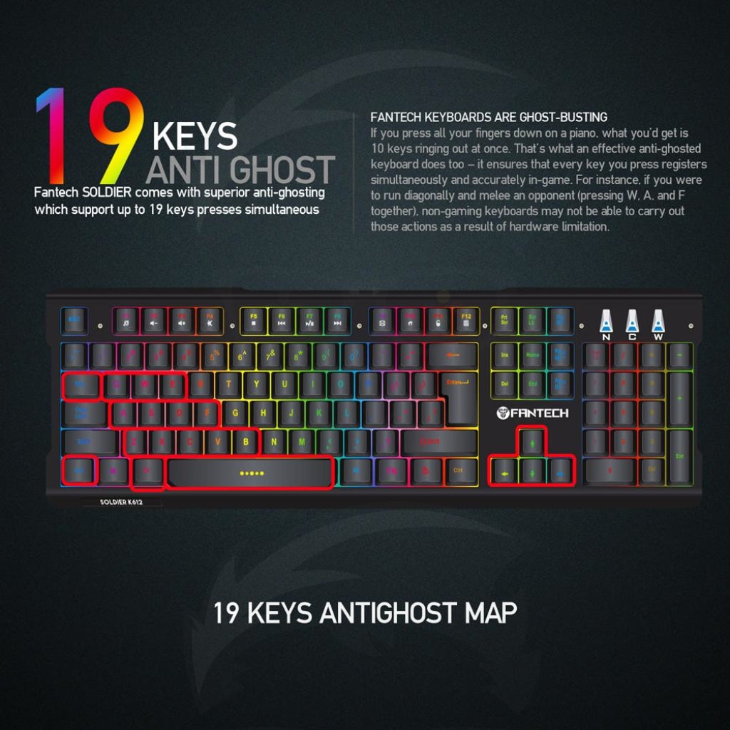 Fantech K612 Soldier Rgb Gaming Keyboard