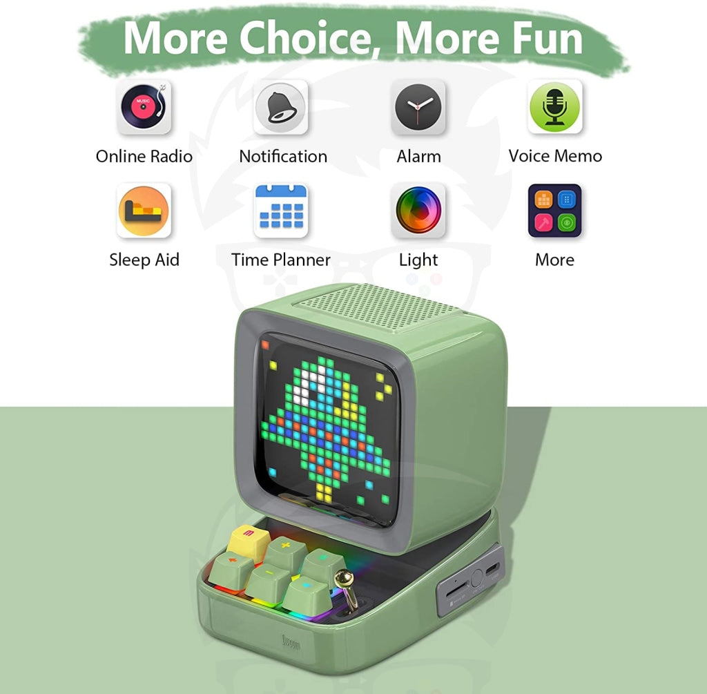 Divoom Ditoo Programmable Pixel Art LED Bluetooth Speaker (Green)
