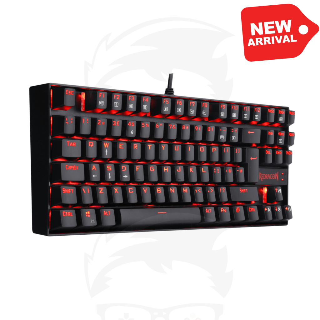 Redragon Gaming Keyboard And Mouse Plus Pad Combo K552-Ba-Uk Red Rgb Led Backlit 87 Key Mechanical