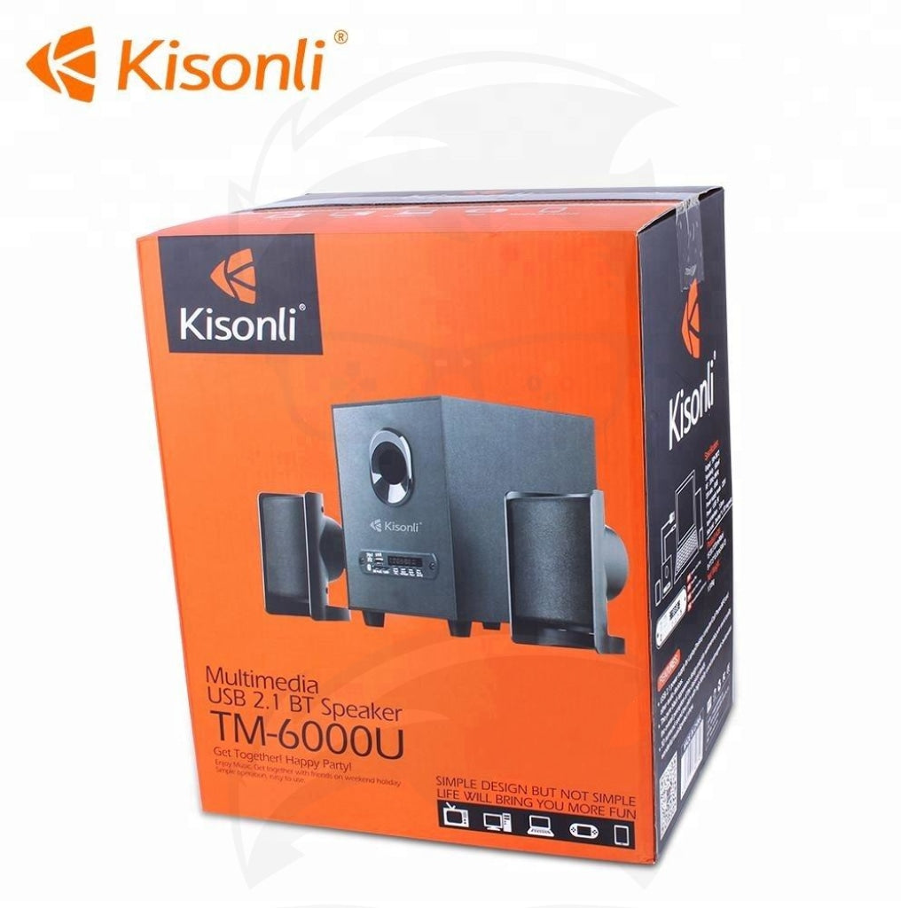 Kisonli TM-6000U USB 2.1 Multimedia BT Speaker (Black) Kisonli TM-6000U USB 2.1 Multimedia BT Speaker (Black)
