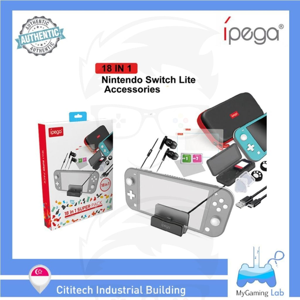 Ipega Pg-Sl002 18-In-1 Gamepad Controller Accessory Kit For Ns Switch Lite