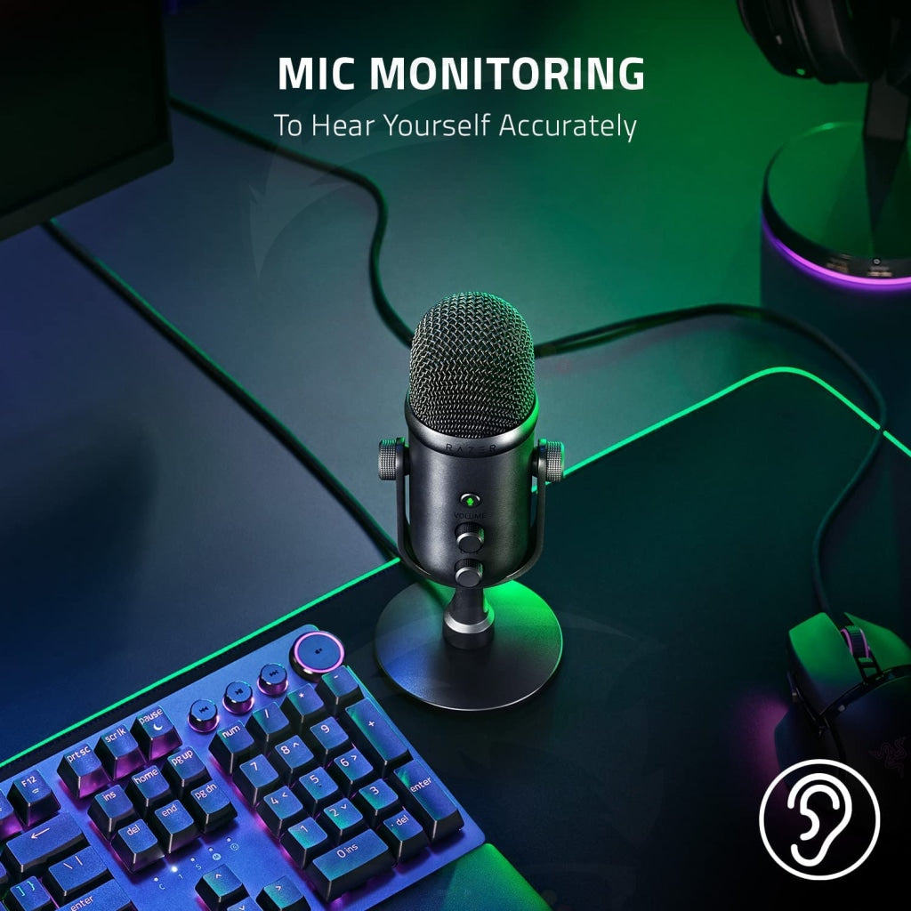 Razer Seiren V2 Pro USB Microphone for Streaming and Gaming
