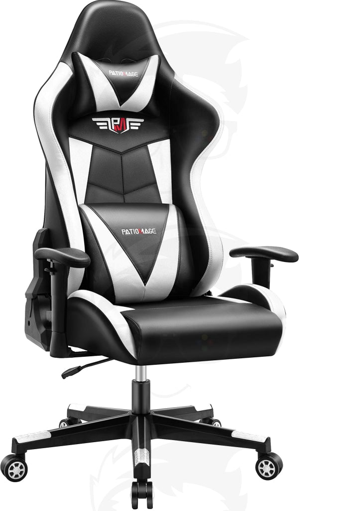 PATIOMAGE GAMING CHAIR (WHITE / GREY / RED )