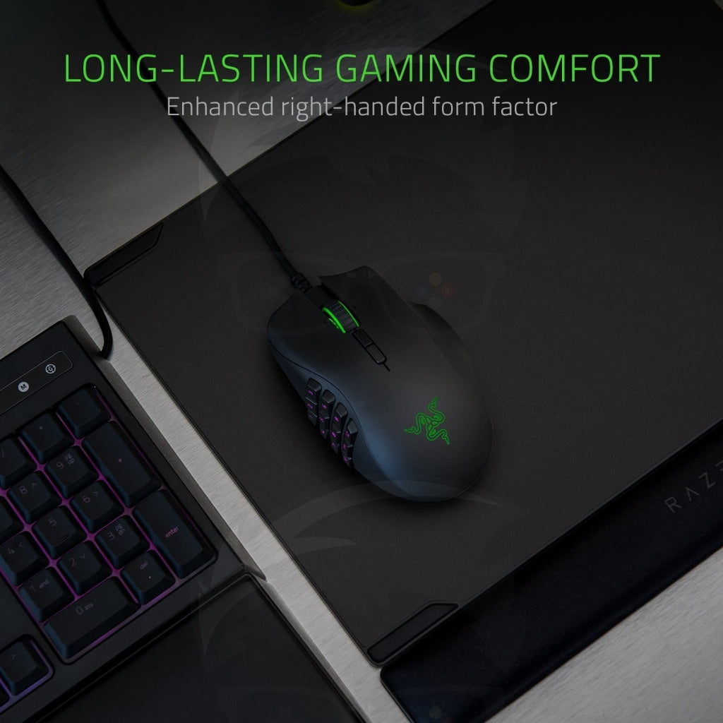 Razer Naga X Ergonomic MMO Gaming Mouse - Black