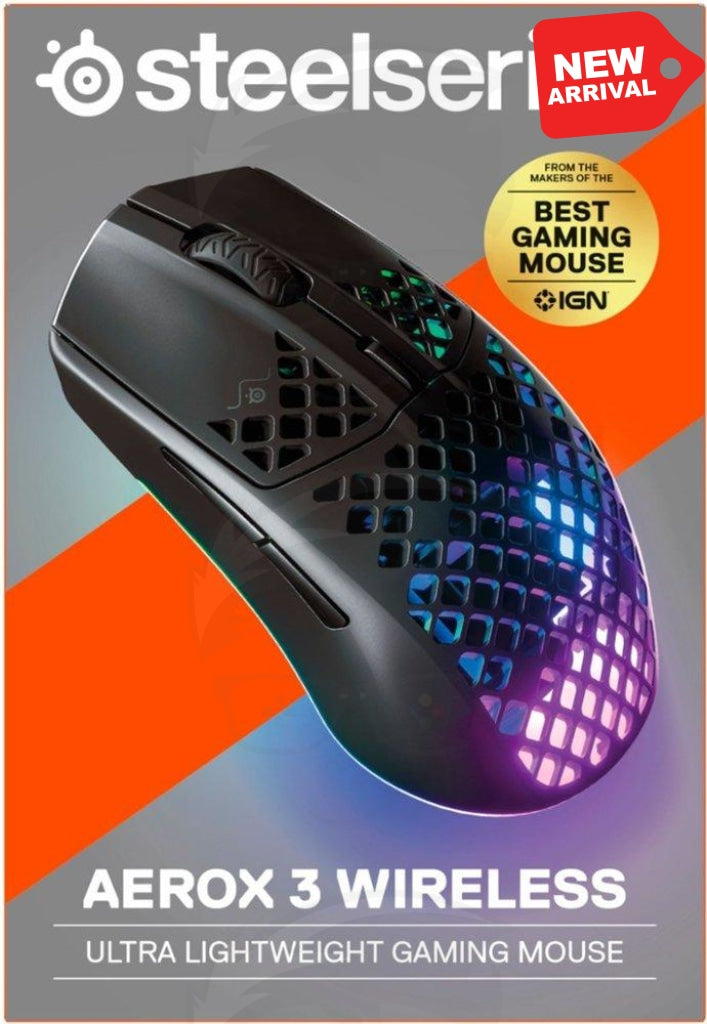 SteelSeries Aerox 3 Wireless - Super Light Gaming Mouse